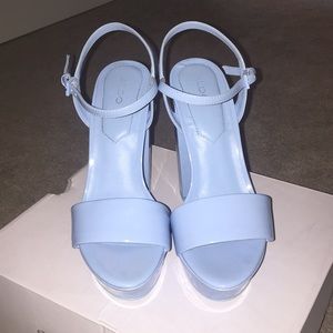Candy blue pumps